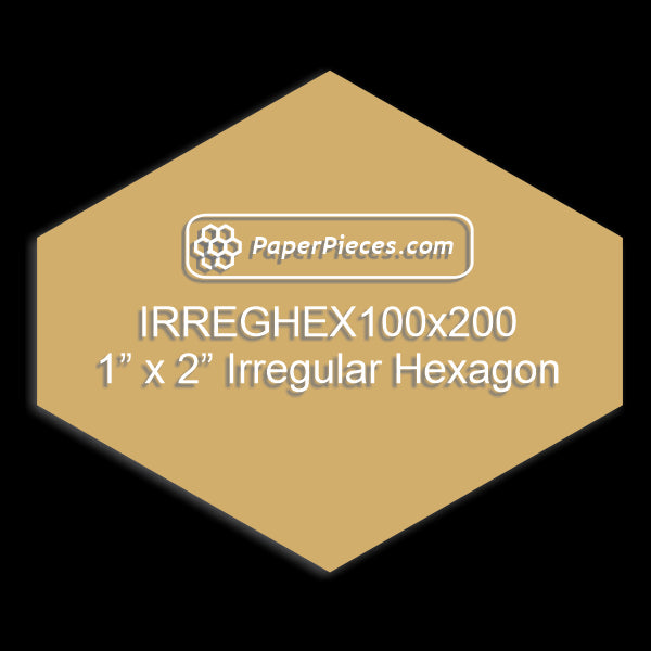 1" x 2" Irregular Hexagons