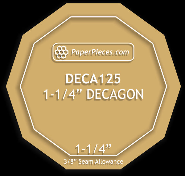 1-1/4" Decagon