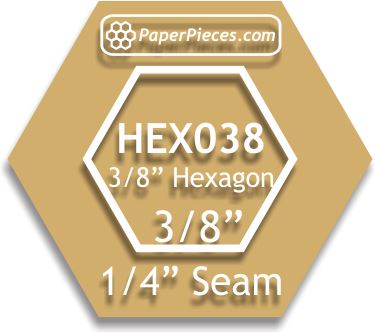 3/8" Hexagons