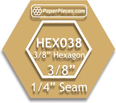 3/8" Hexagons