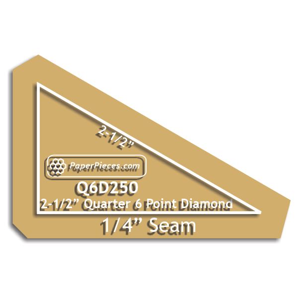 2-1/2" Quarter 6 Point Diamond