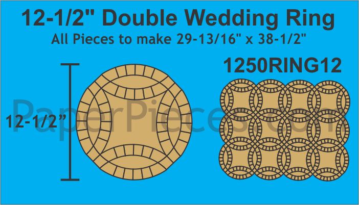 12-1/2" Double Wedding Ring