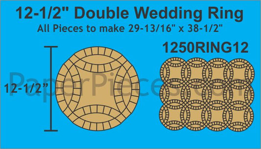 12-1/2" Double Wedding Ring