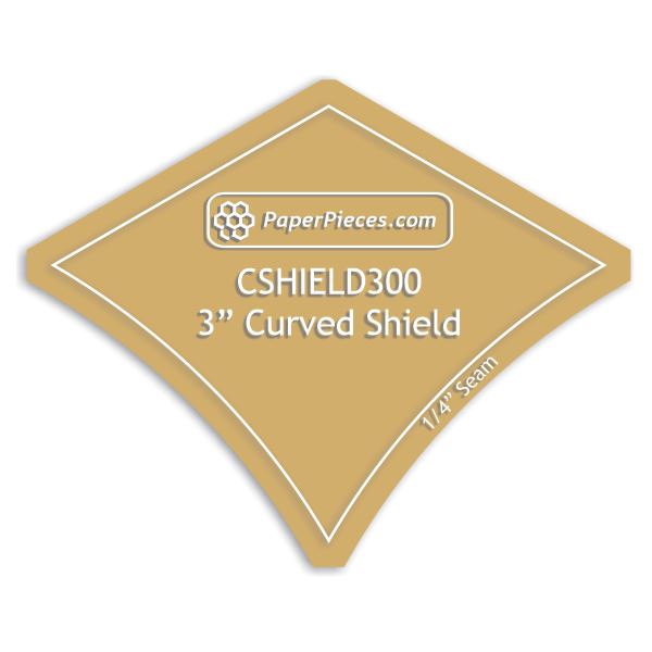 3" Curved Shield
