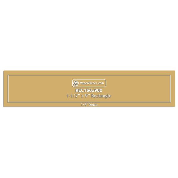 1-1/2" x 9" Rectangle
