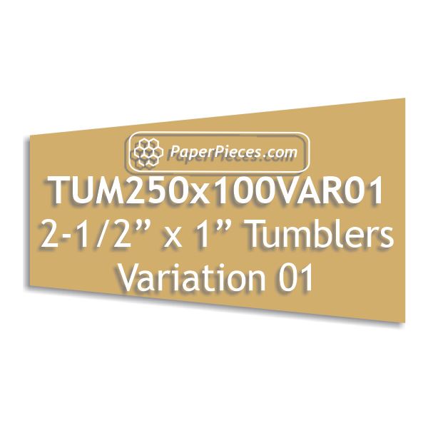 2-1/2" x 1" Tumblers Variation 01