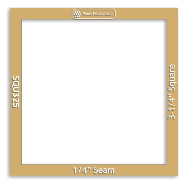 3-1/4" Square