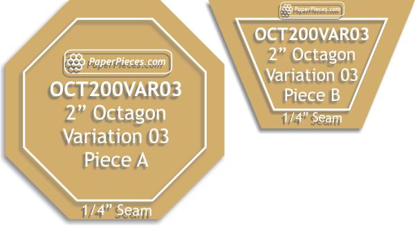 2" Octagon Block Variation 03