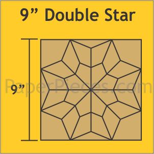 9" Double Star Block