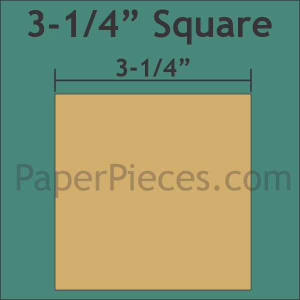 3-1/4" Square