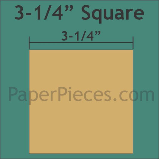 3-1/4" Square