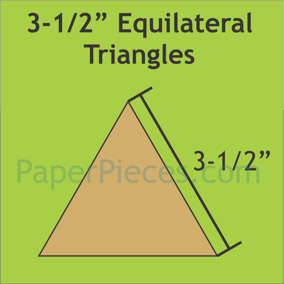 3-1/2" Equilateral Triangles