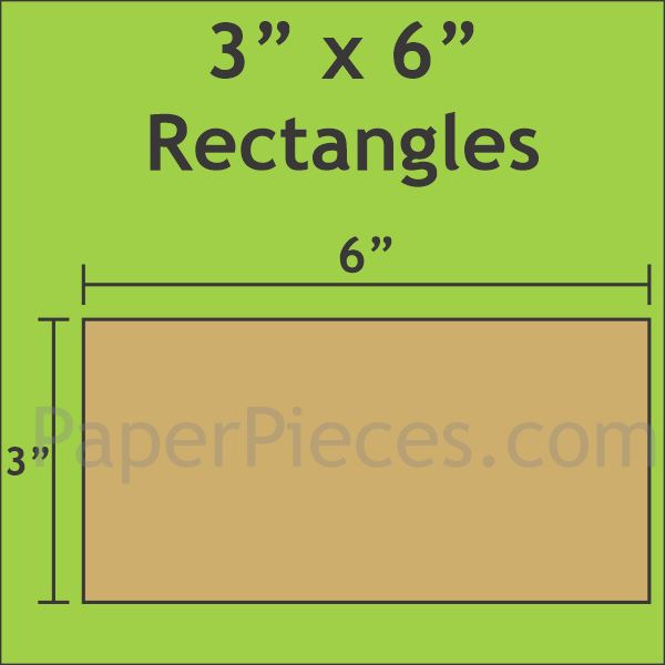 3" x 6" Rectangle