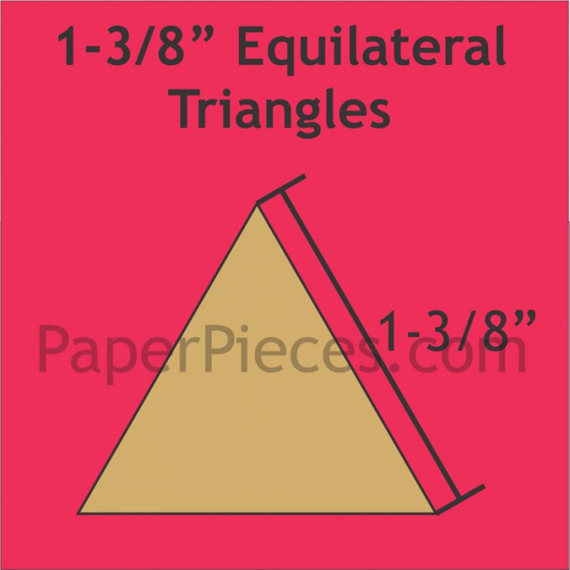 1-3/8" Equilateral Triangles