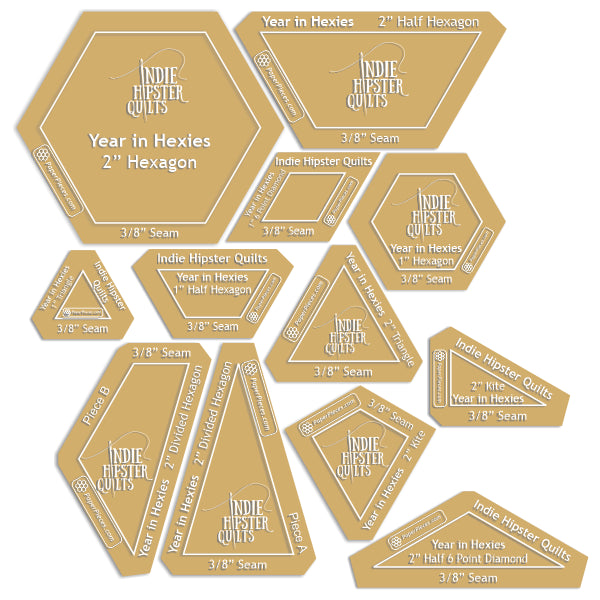 Year in Hexies by Liz Oner of Indie Hipster Quilts