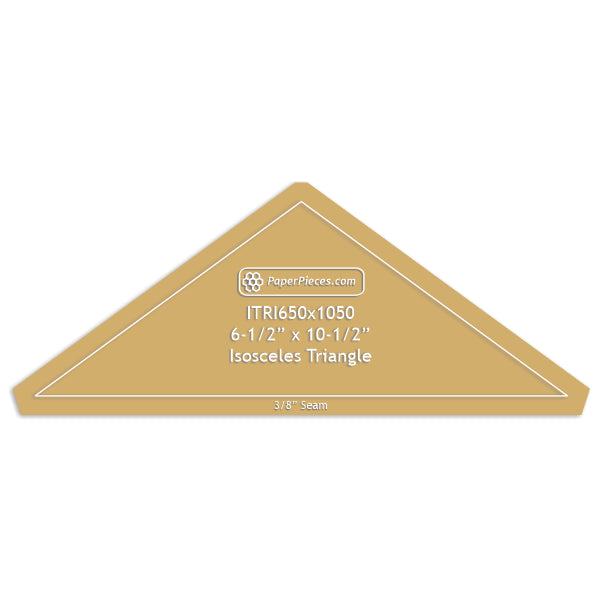 6-1/2" x 10-1/2" Isosceles Triangle