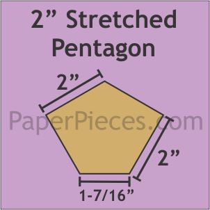 2" Stretched Pentagons