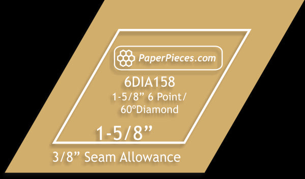 1-5/8" 6 Point Diamonds