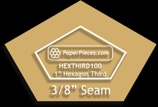 1" Hexagon Thirds