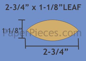 2-3/4" X 1-1/8" Leaf