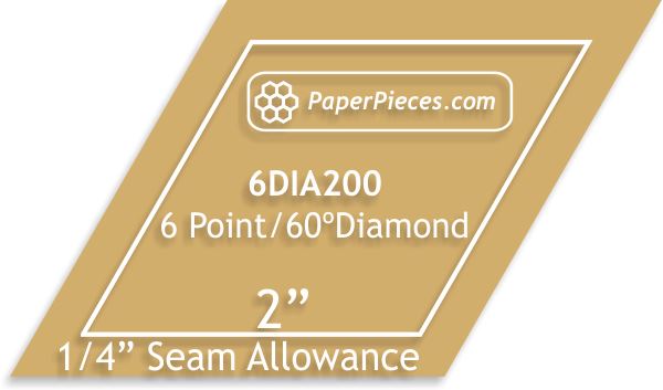 2" 6 Point Diamonds