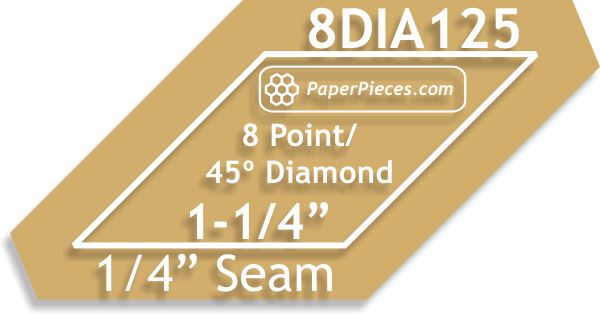 1-1/4" 8 Point Diamonds