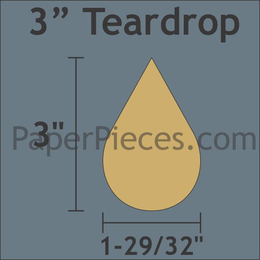 3" Teardrops
