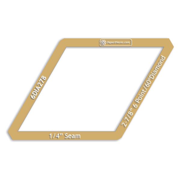 2-7/8" 60 Degree Diamond