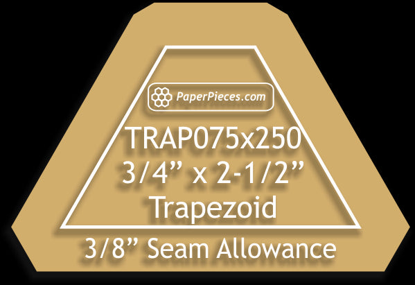 3/4" x 2-1/2" Trapezoids