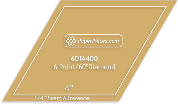 4" 6 Point Diamonds