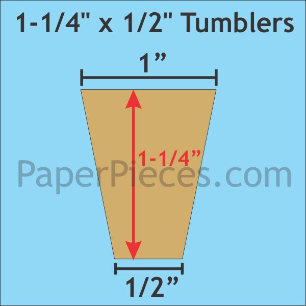 1-1/4" x 1/2" Tumblers