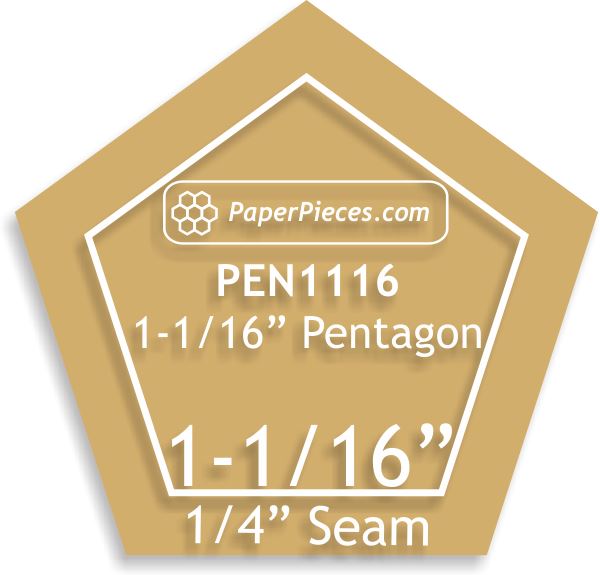 1-1/16" Pentagons