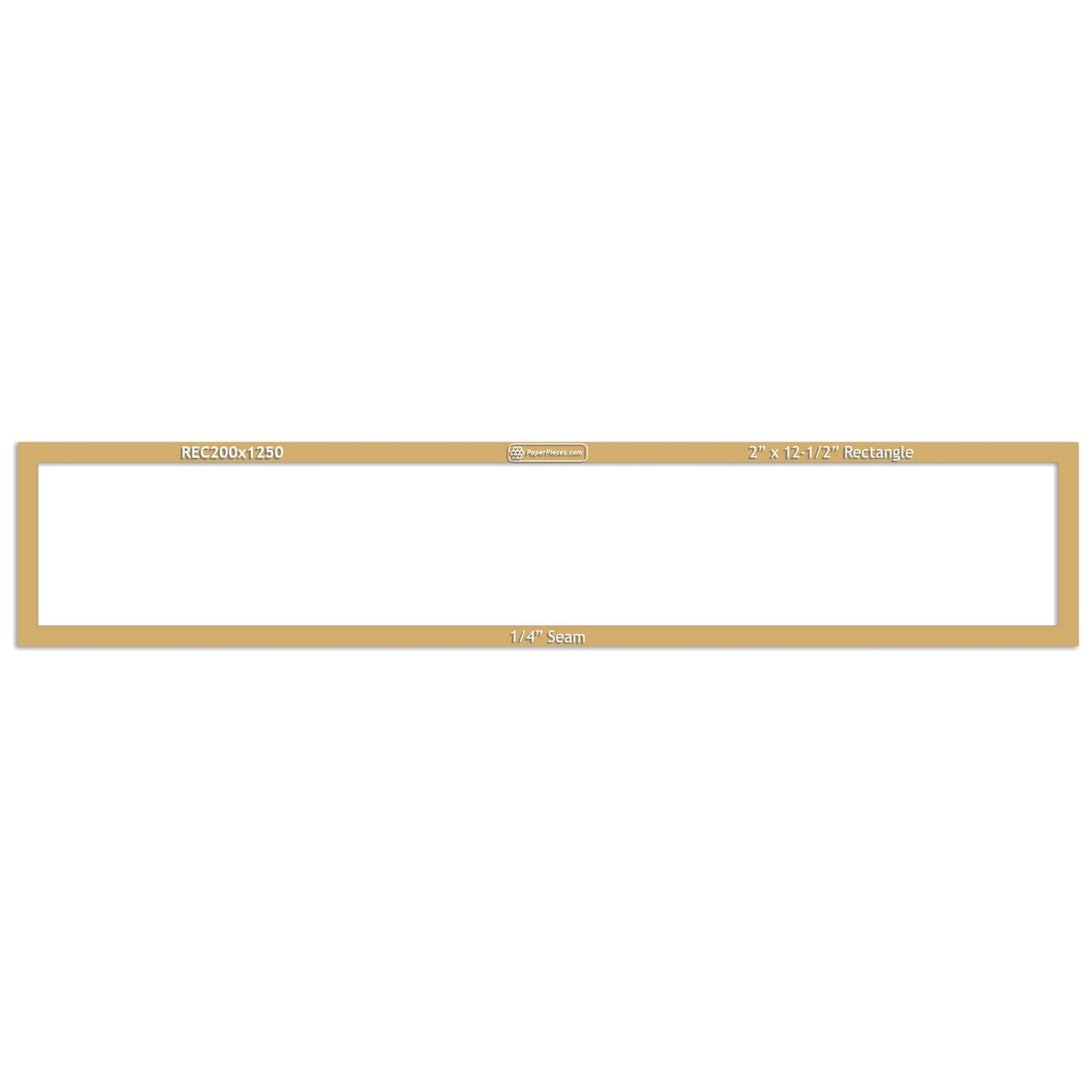 2" x 12-1/2" Rectangle