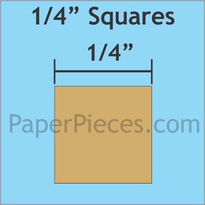 1/4" Squares