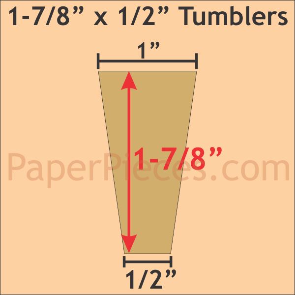 1-7/8" x 1/2" Tumblers