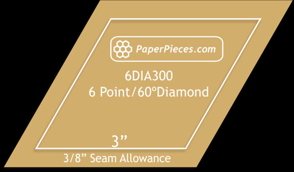 3" 6 Point Diamonds