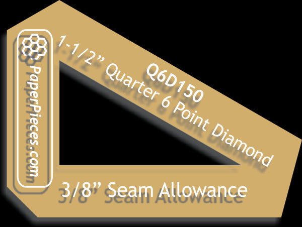1-1/2" 6 Point Quarter Diamond