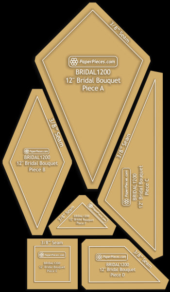 12" Bridal Bouquet Block