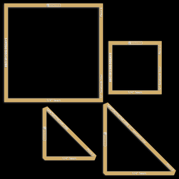 12" Sawtooth Star Block