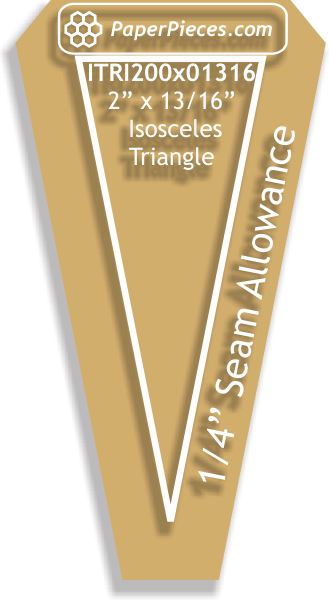 2" x 13/16" Isosceles Triangles