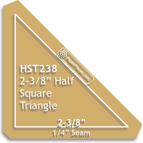2-3/8" Half Square Triangles