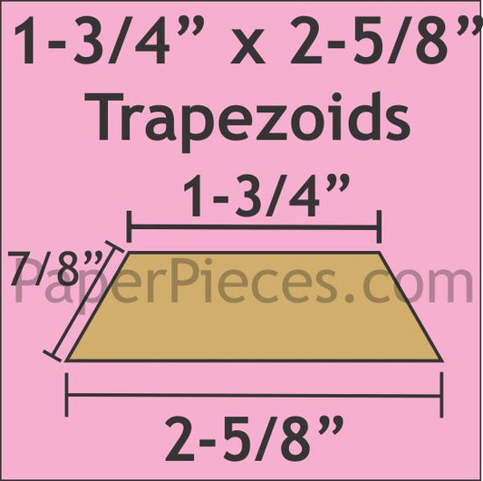 1-3/4" x 2-5/8" Trapezoid