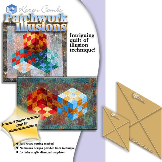 Patchwork Illusions by Karen Combs with Karen Combs Studio Template Set