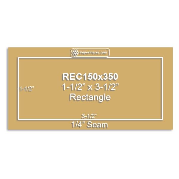 1-1/2" x 3-1/2" Rectangle
