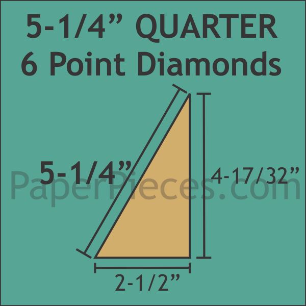 5-1/4" Quarter 6 Point Diamonds