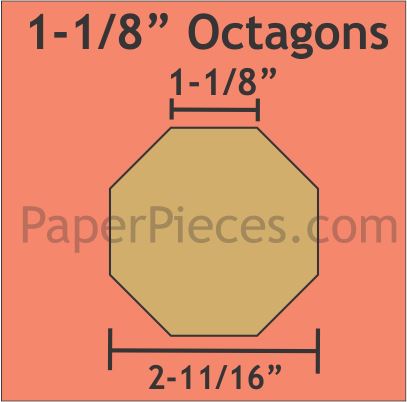 1-1/8" Octagons