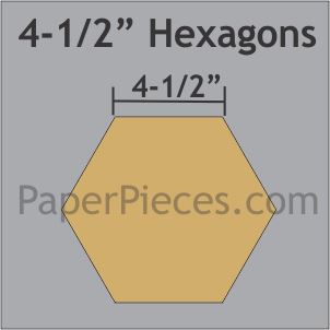 4-1/2" Hexagons