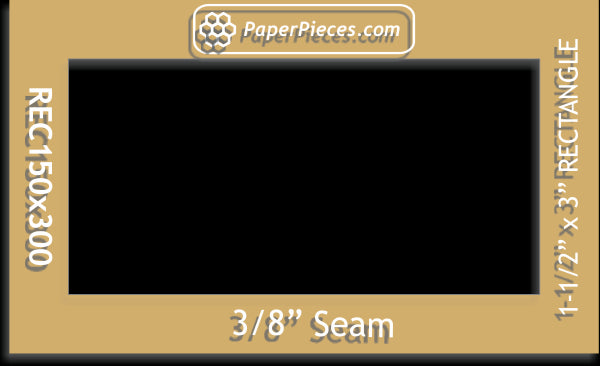 1-1/2" x 3" Rectangles
