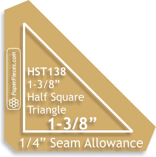 1-3/8" Half Square Triangle