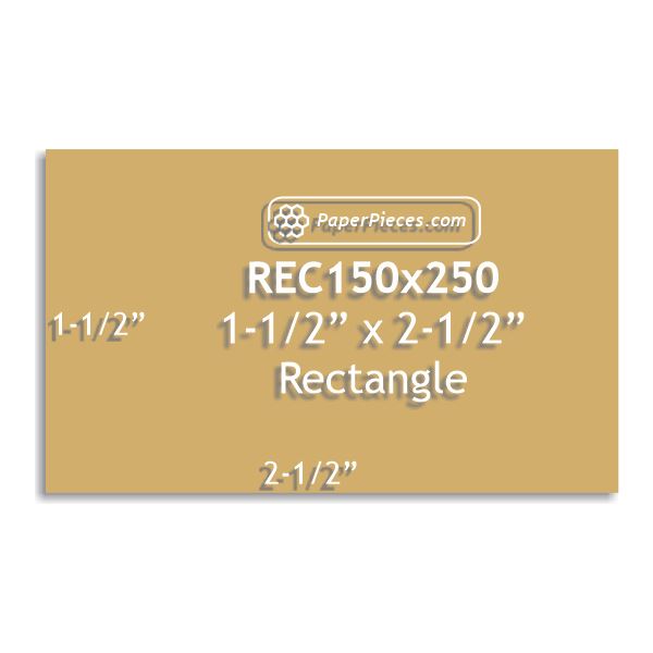 1-1/2" x 2-1/2" Rectangle